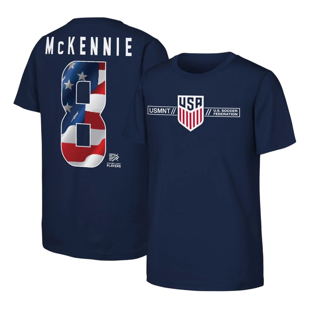 USMNT Weston McKennie Navy Outerstuff Name & Number T-Shirt