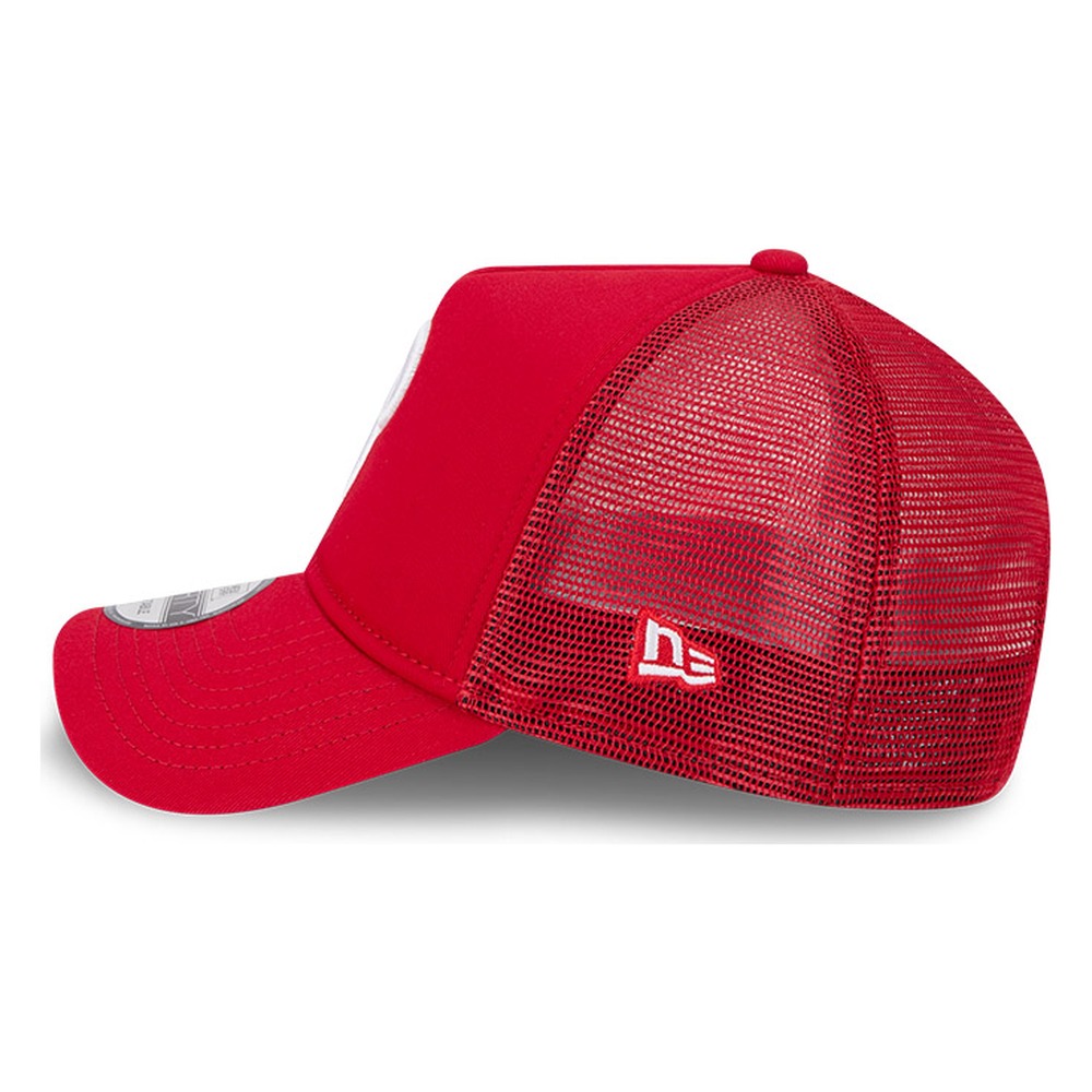 Philadelphia Phillies Red New Era 9FORTY A-Frame Trucker Adjustable Hat