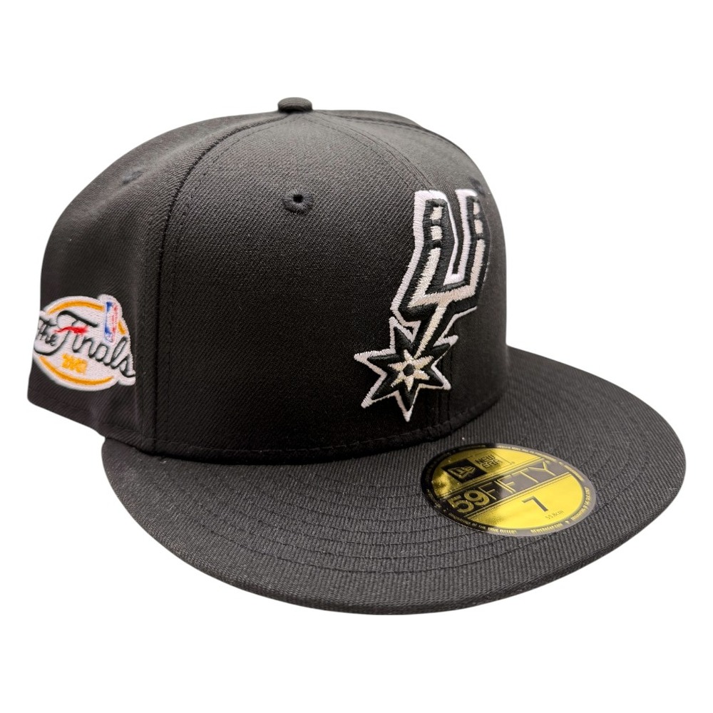 San Antonio Spurs Black 2007 Finals Patch New Era 59FIFTY Fitted Hat