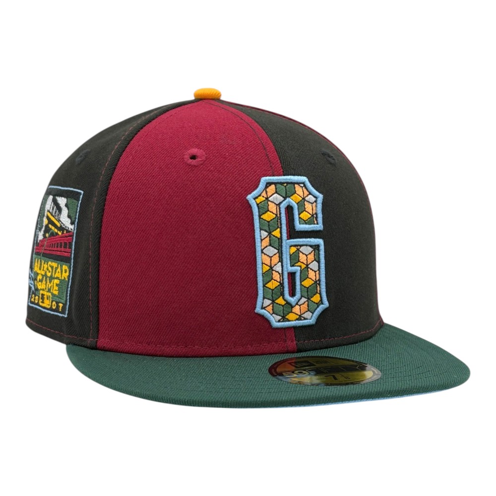 San Francisco Giants Pinwheel 2007 All Star Game Patch Icy Blue UV New Era 59FIFTY Fitted Hat