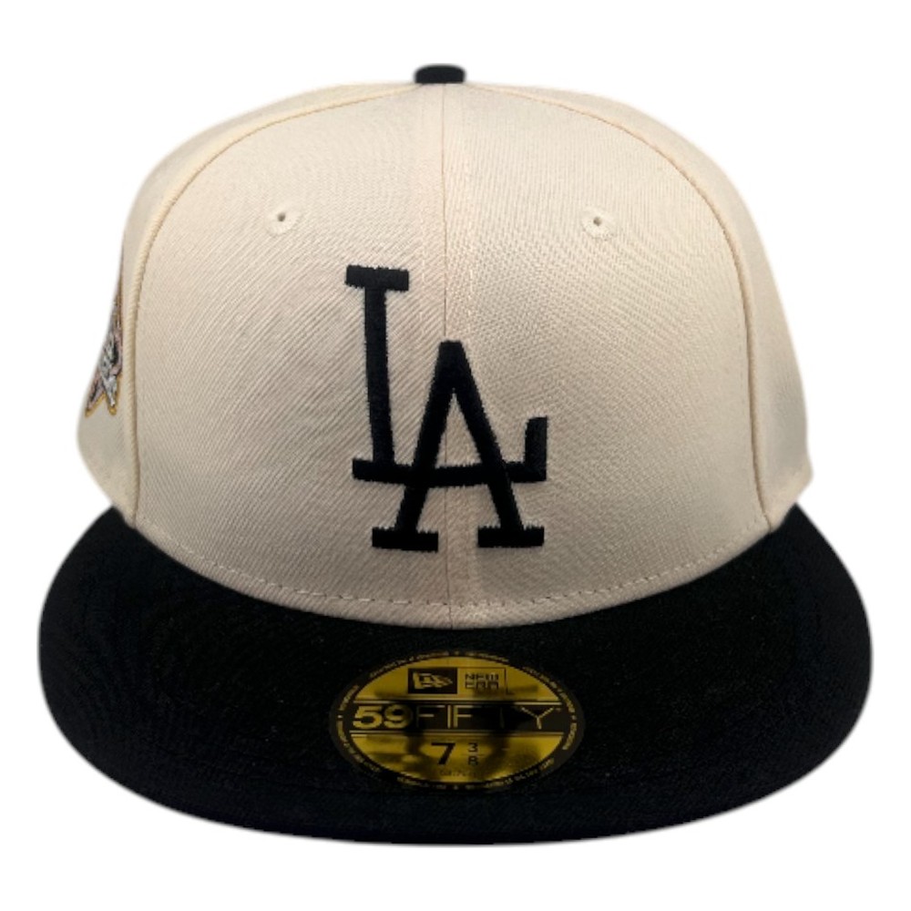 Los Angeles Dodgers Chrome and Black Viva Patch Pink UV New Era 59FIFTY Fitted Hat