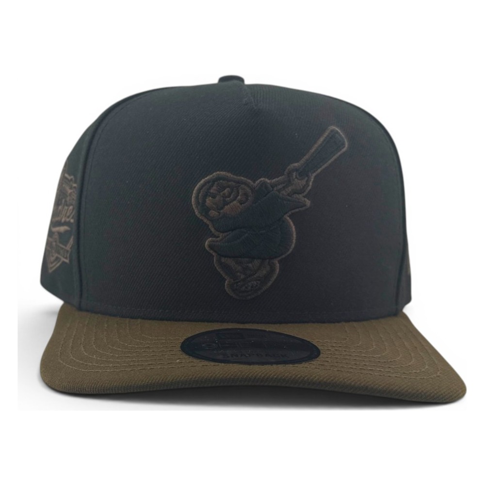 San Diego Padres Black and Walnut Brown Est 1969 Patch New Era 9FIFTY A-Frame Snapback Hat