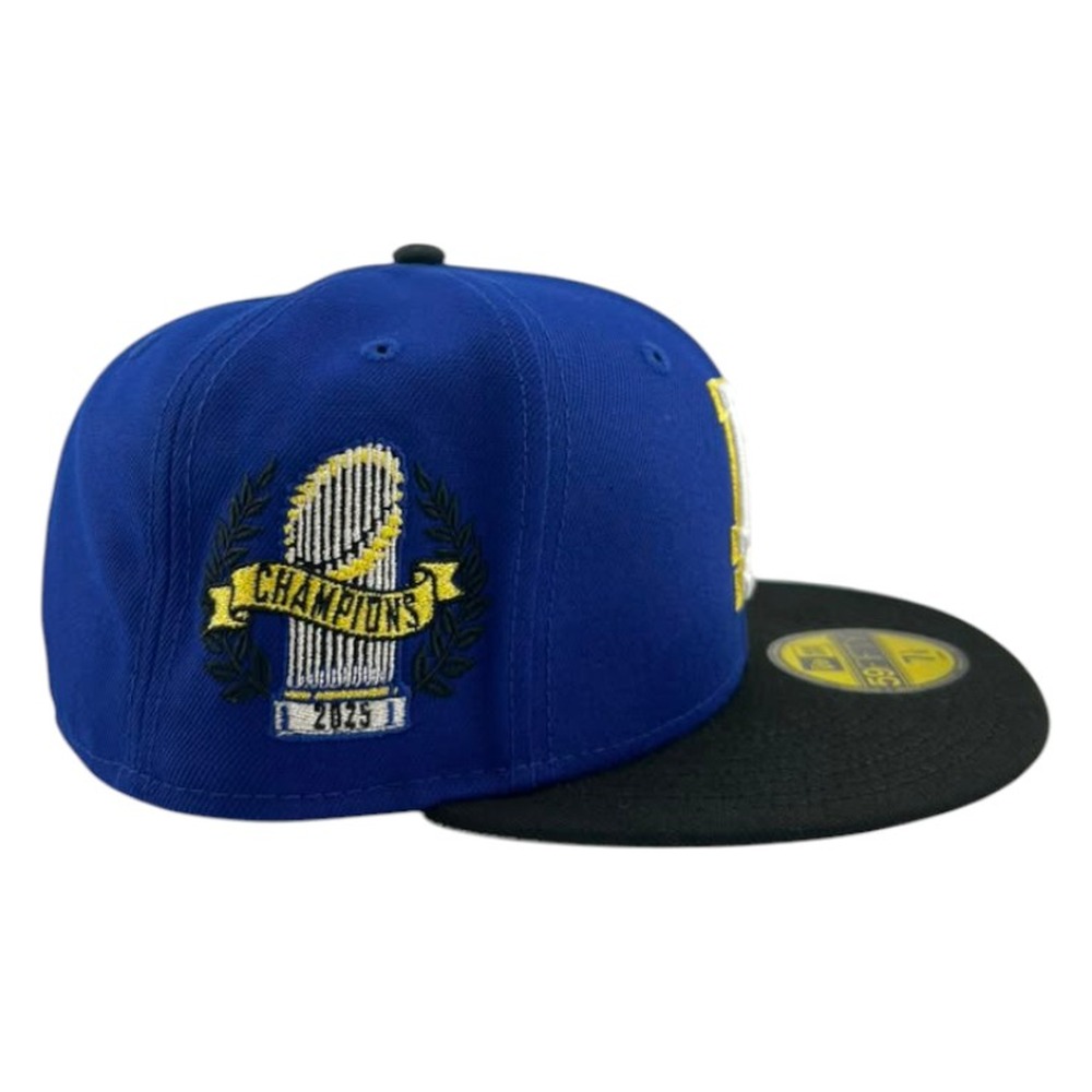 Los Angeles Dodgers Royal Blue Gold Two Tone Metallic New Era 59FIFTY Fitted Hat