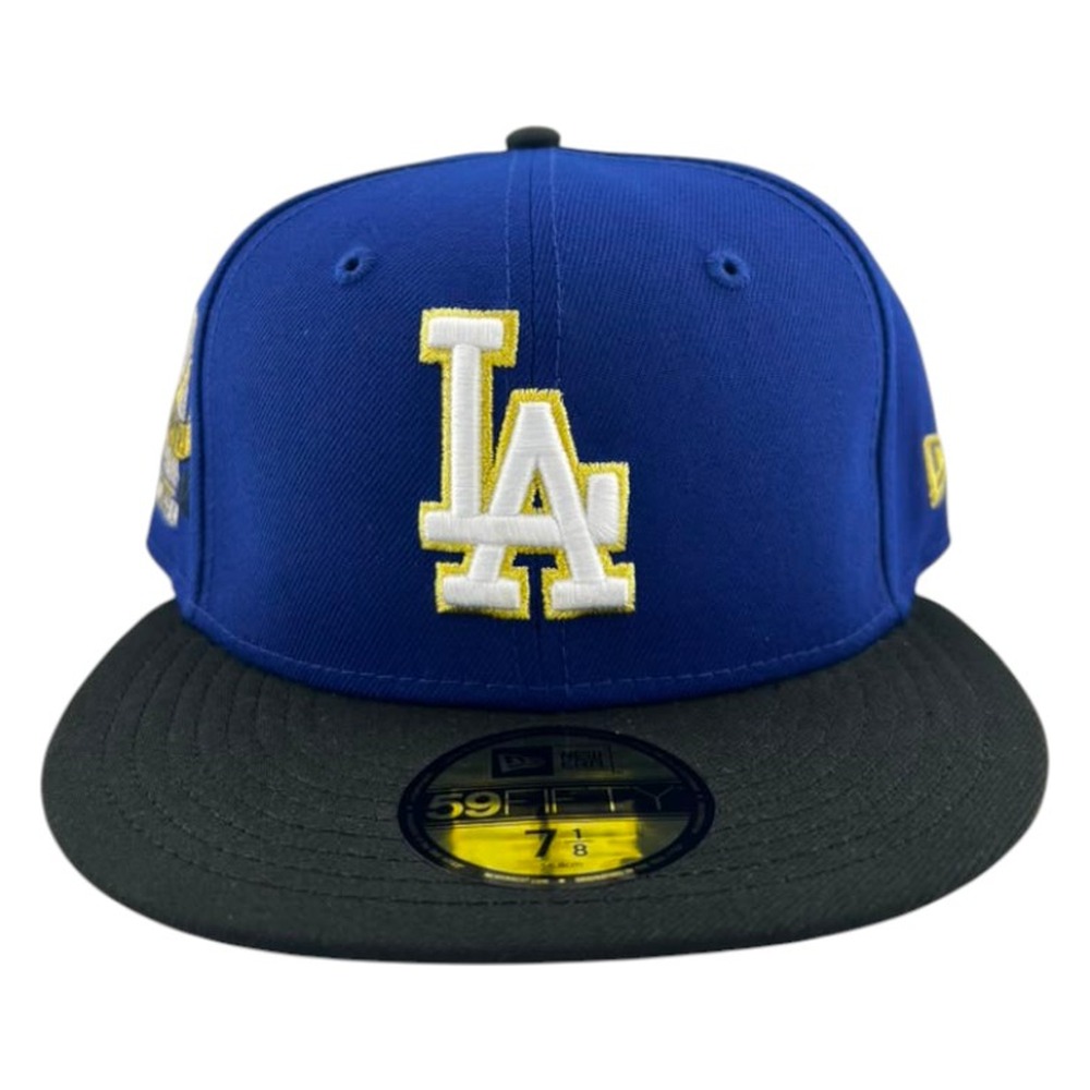 Los Angeles Dodgers Royal Blue Gold Two Tone Metallic New Era 59FIFTY Fitted Hat