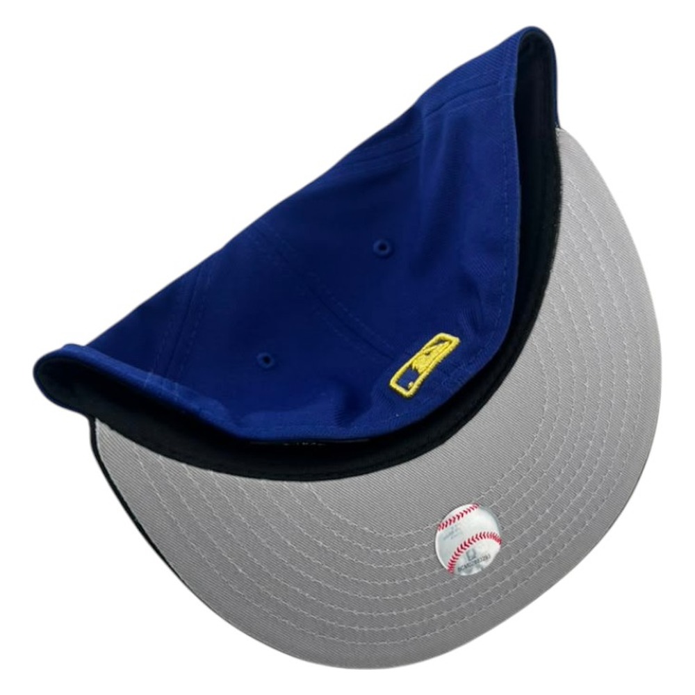 Los Angeles Dodgers Royal Blue Gold Two Tone Metallic New Era 59FIFTY Fitted Hat