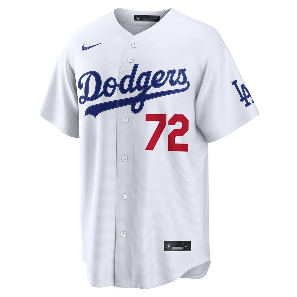 Los Angeles Dodgers Miguel Rojas White Home Nike Stadium Player Jersey