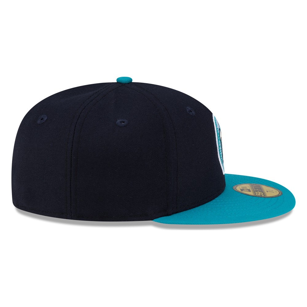 Seattle Mariners Navy and Teal M's Logo New Era 59FIFTY Fitted Hat