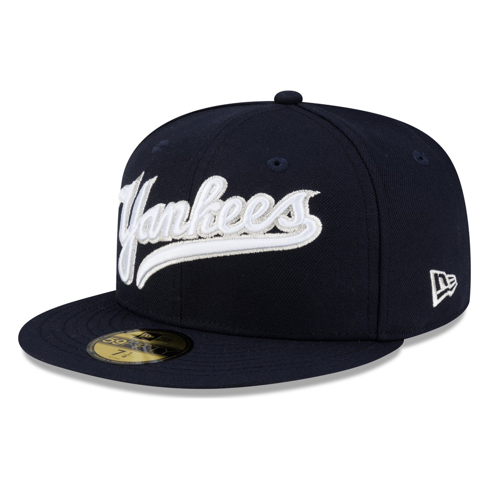 New York Yankees Navy Script Era 59FIFTY Fitted Hat
