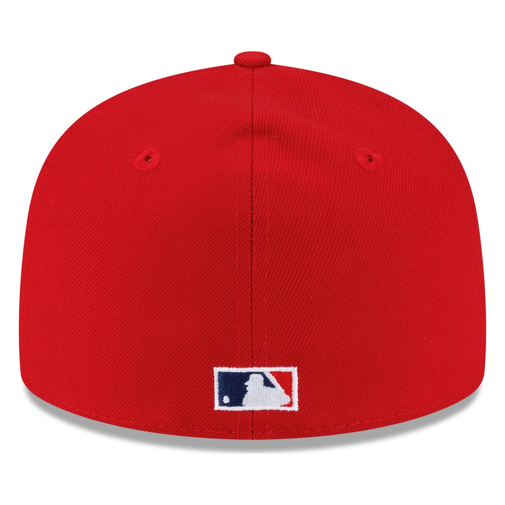 Los Angeles Angels Red Cooperstown New Era 59FIFTY Fitted Hat