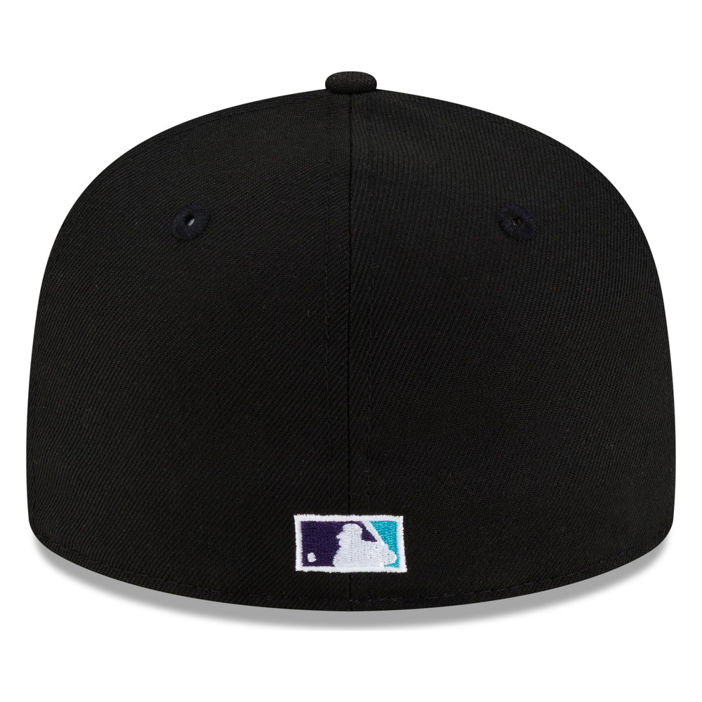 Arizona Diamondbacks Black Wordmark New Era 59FIFTY Fitted Hat