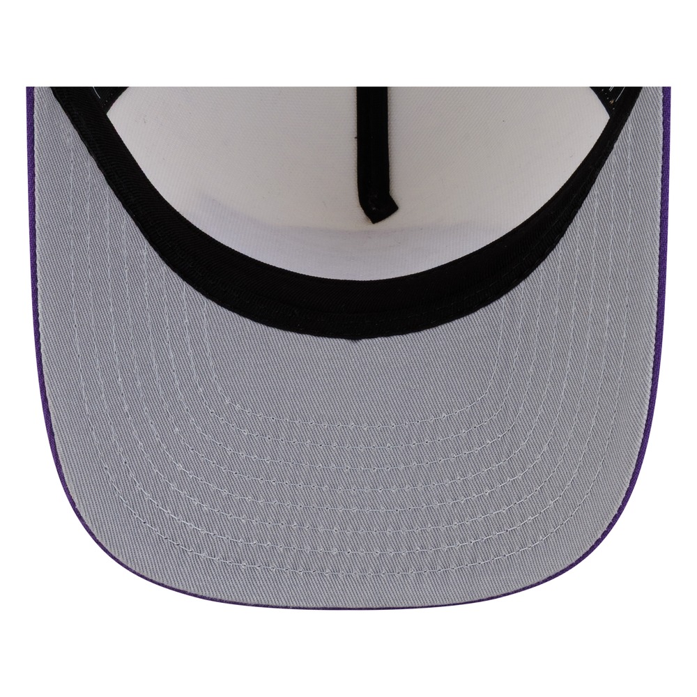 Los Angeles Lakers White and Purple Tonal Logo New Era 9FIFTY A-Frame Snapback Hat
