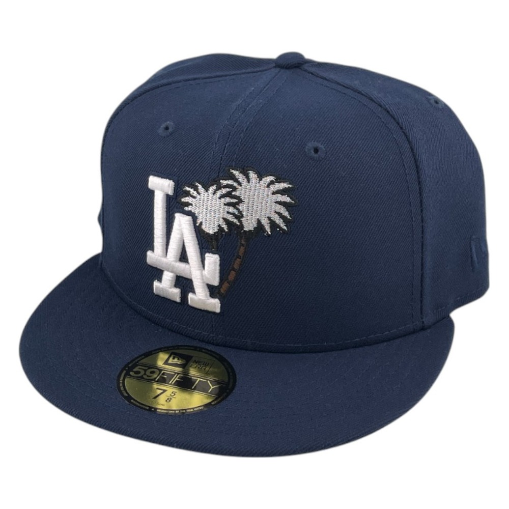 Los Angeles Dodgers Oceanside Blue Palm Tree Logo New Era 59FIFTY Fitted Hat