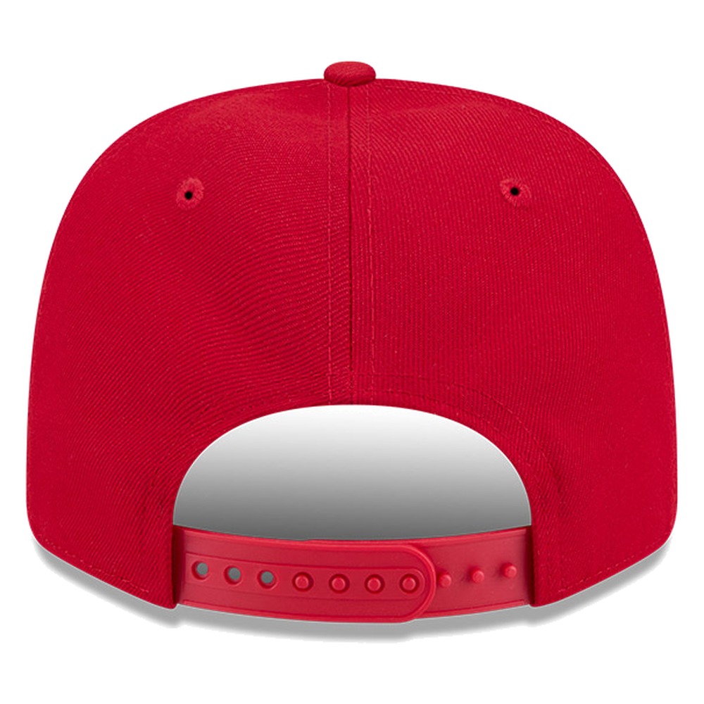 Texas Rangers Red City Connect Wordmark New Era 9SEVENTY Adjustable Hat