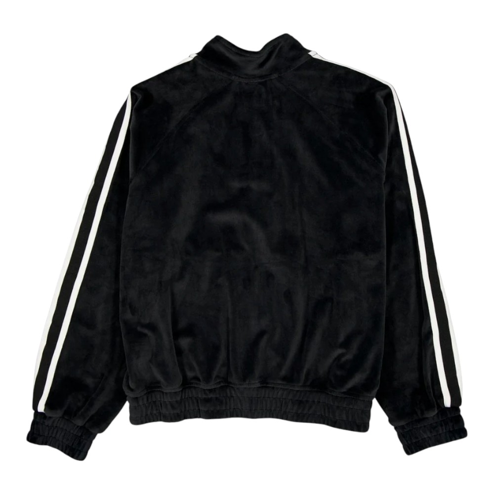 Women's Los Angeles Lakers Black Throwback Prep New Era Track Jacket