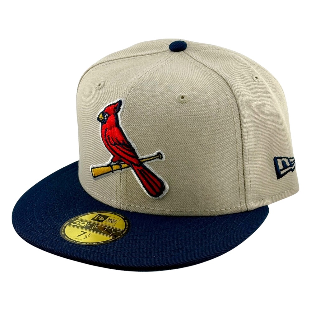 St. Louis Cardinals Light Brown and Navy 2006 World Series Patch New Era 59FIFTY Fitted Hat