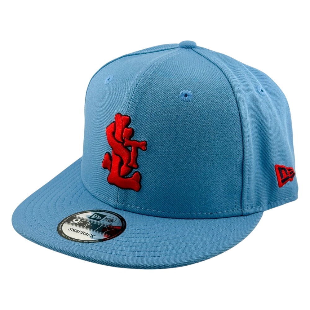 St. Louis Cardinals Light Blue City Connect Arch Patch Red UV New Era 9FIFTY Snapback Hat