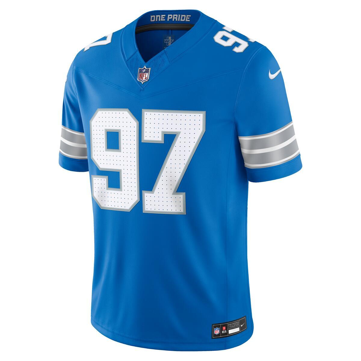 Detroit Lions Aidan Hutchinson Nike Vapor F.U.S.E Stitched Limited Home Jersey