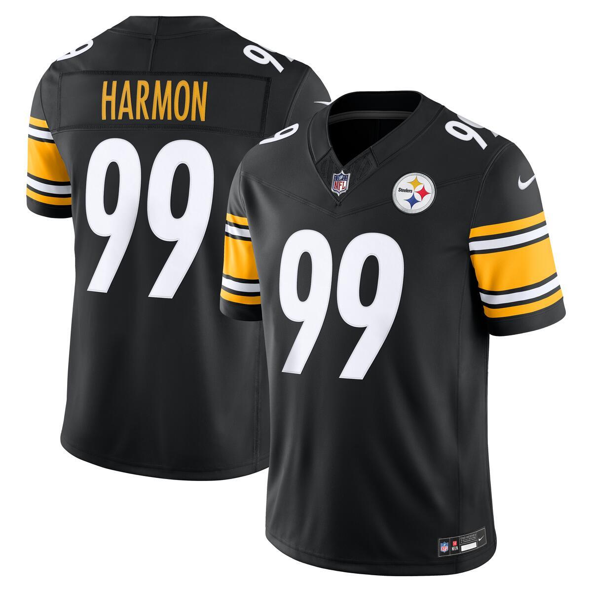Pittsburgh Steelers Derrick Harmon Nike Vapor F.U.S.E Stitched Limited Home Jersey