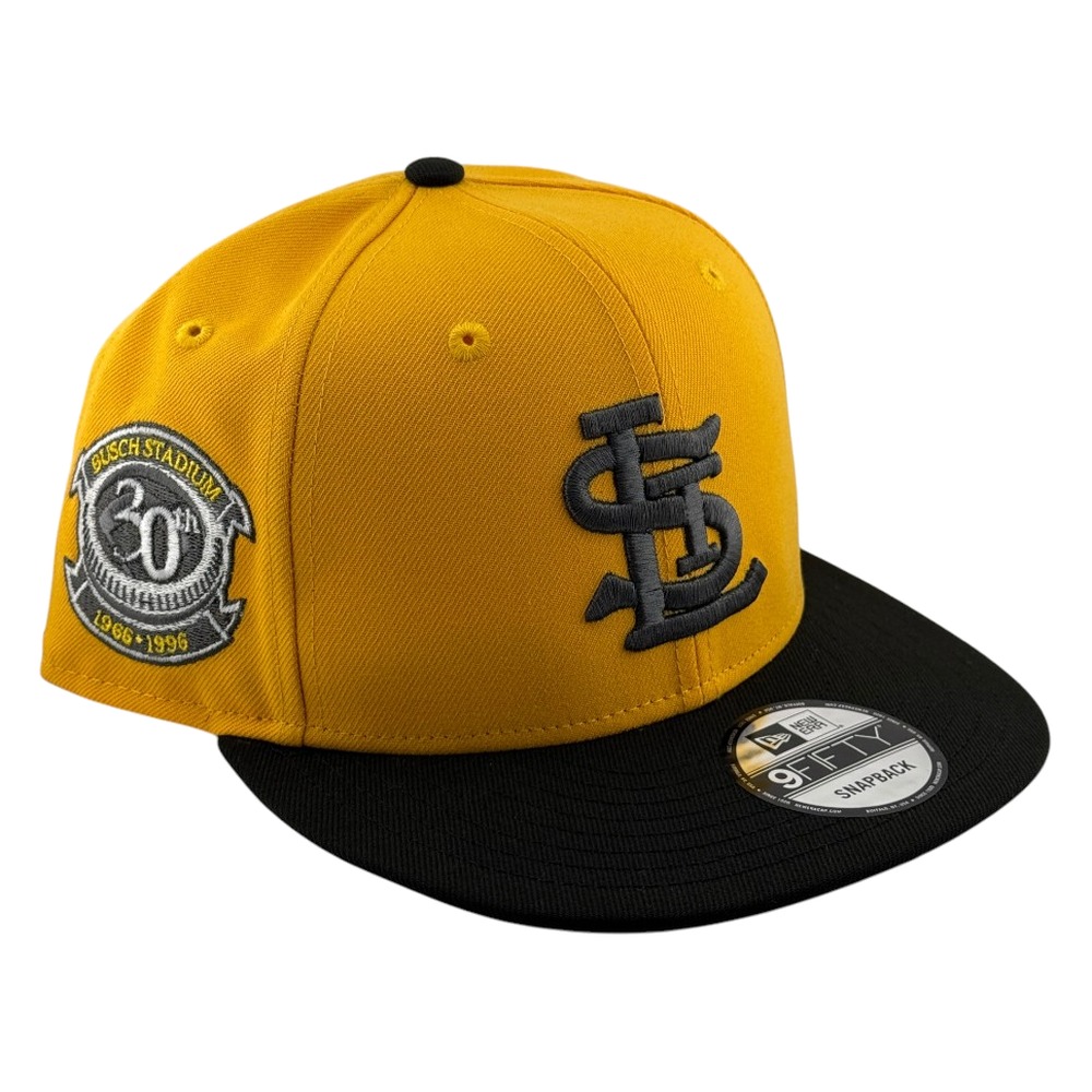 St. Louis Cardinals Yellow and Black 30th Anniversary Patch New Era 9FIFTY Snapback Hat