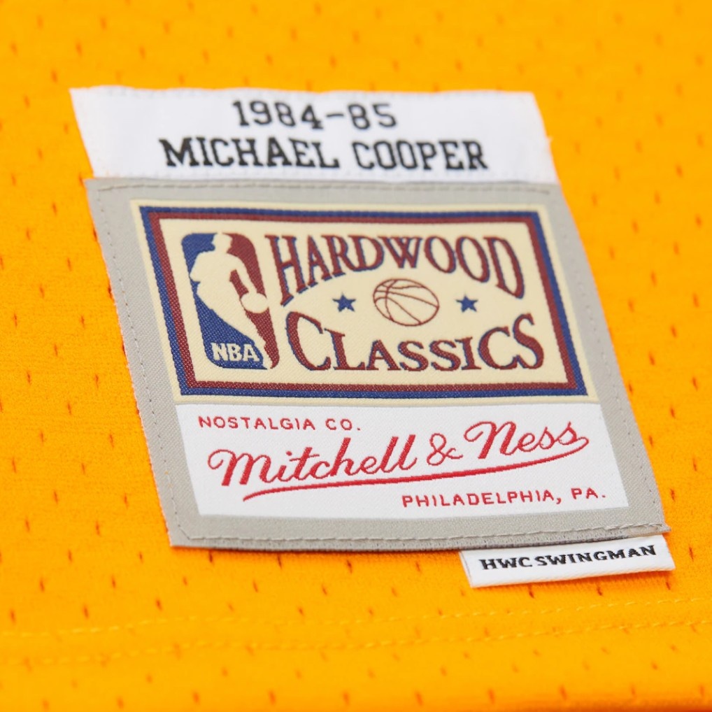 Los Angeles Lakers Michael Cooper Gold 1984-85 Mitchell & Ness Hardwood Classics Swingman Jersey