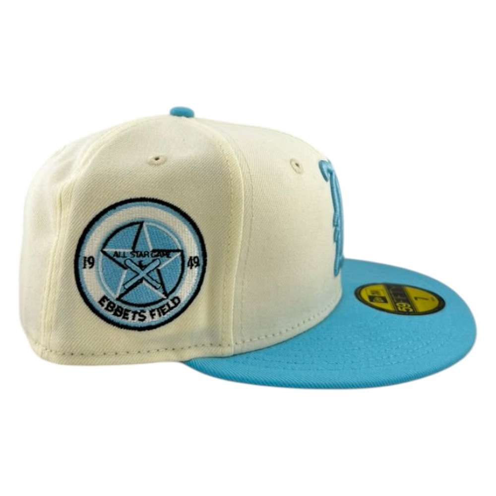 Brooklyn Dodgers Off White Doscientos Blue Sunny Skies Collection New Era 59FIFTY Fitted Hat