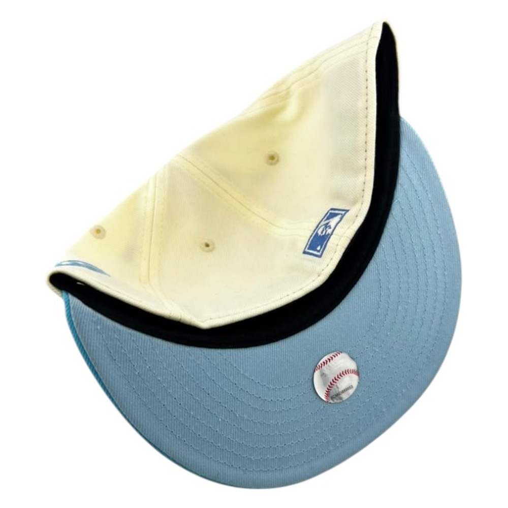 Brooklyn Dodgers Off White Doscientos Blue Sunny Skies Collection New Era 59FIFTY Fitted Hat