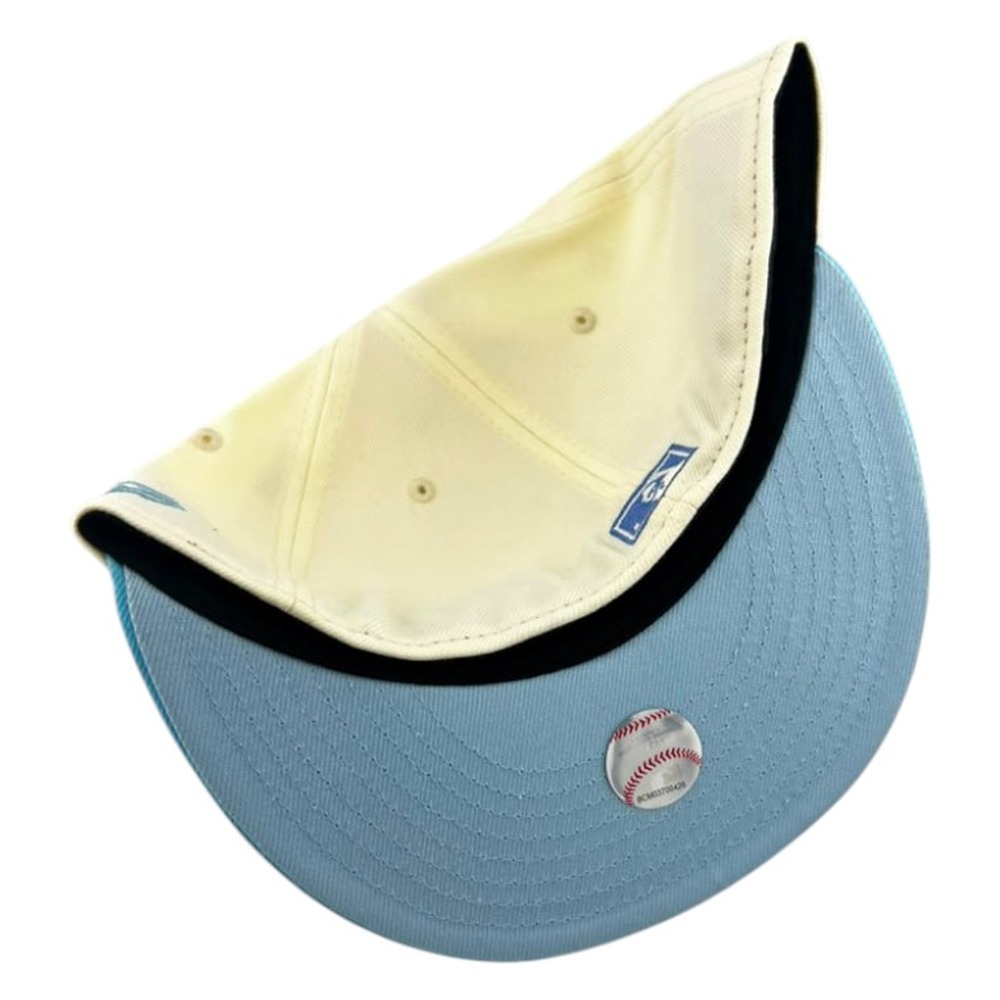 Atlanta Braves Off White Doscientos Blue Sunny Skies Collection New Era 59FIFTY Fitted Hat