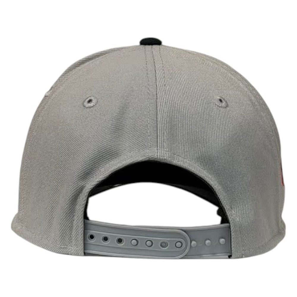 Atlanta Braves Gray Navy Two-Tone 1995 World Series Patch Navy UV New Era 9SEVENTY Adjustable Hat