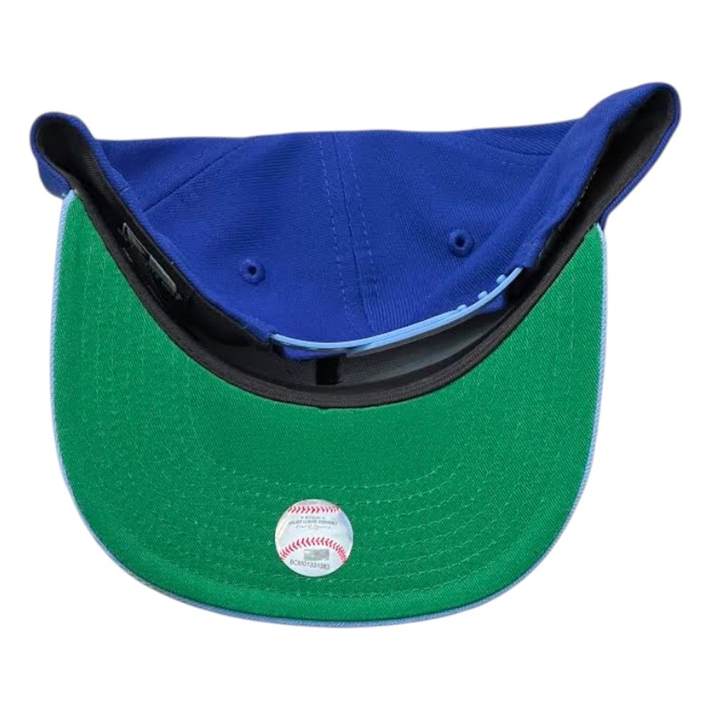 Atlanta Braves Royal Blue Light Blue Stadium Patch 9FIFTY A-Frame Adjustable Hat