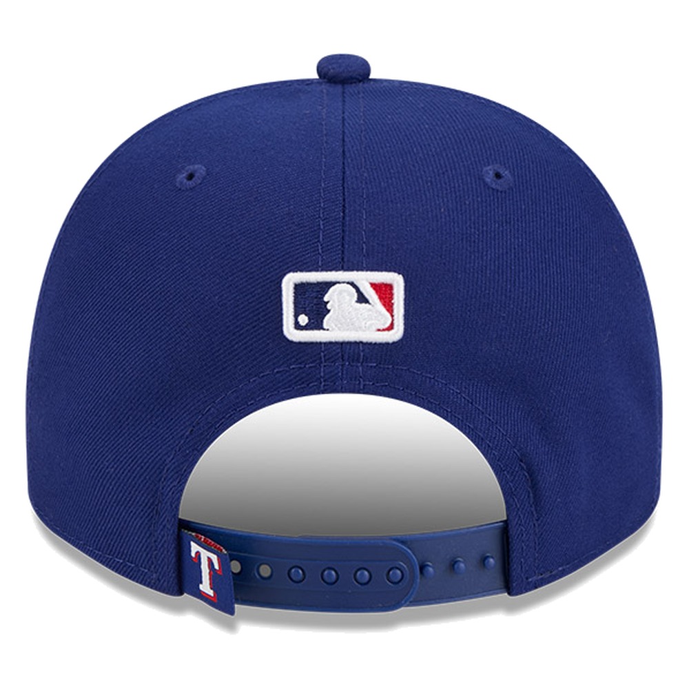 Texas Rangers Navy Cartoon New Era 9FIFTY A-Frame Snapback Hat