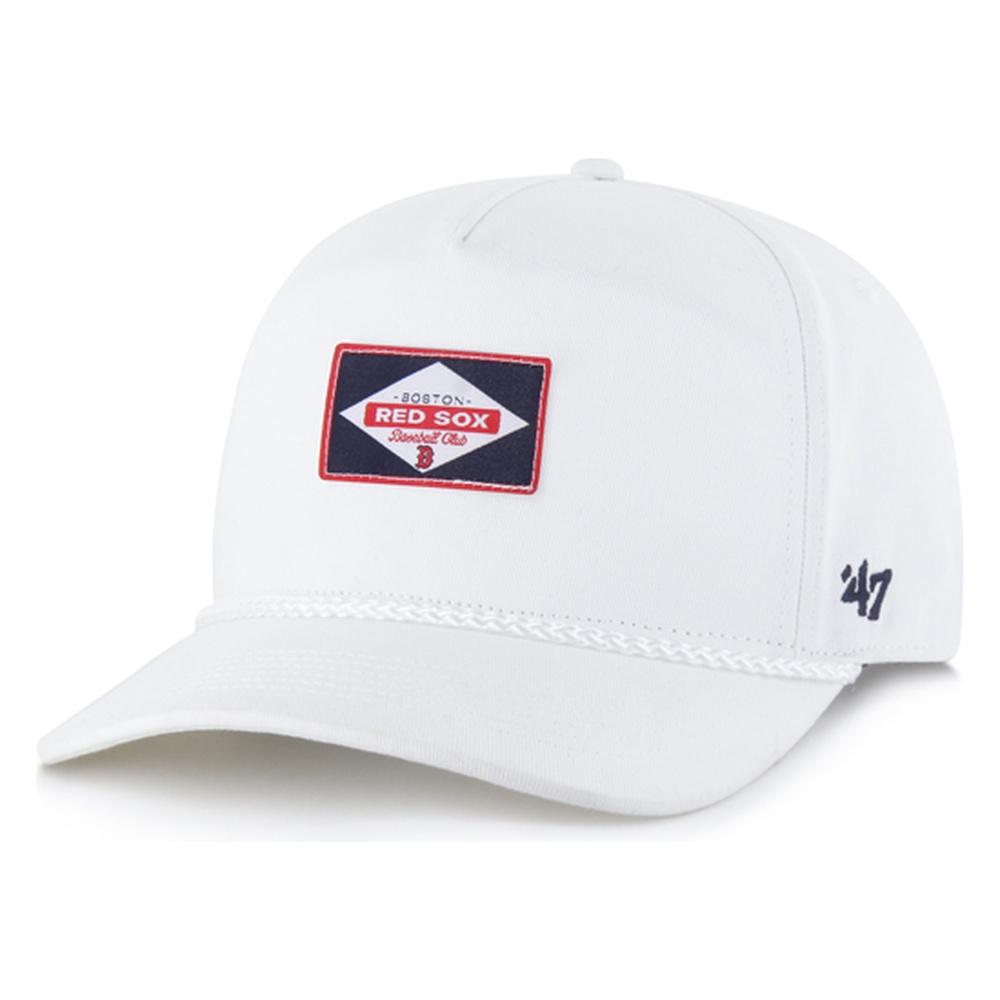 Boston Red Sox White Milkwood Rope '47 Hitch Snapback Hat