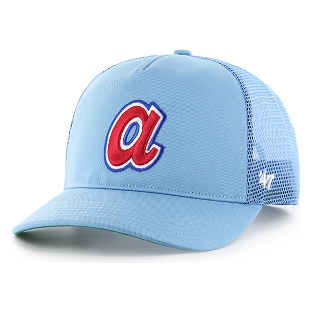 Atlanta Braves Cooperstown Columbia Mesh '47 Hitch Snapback Hat