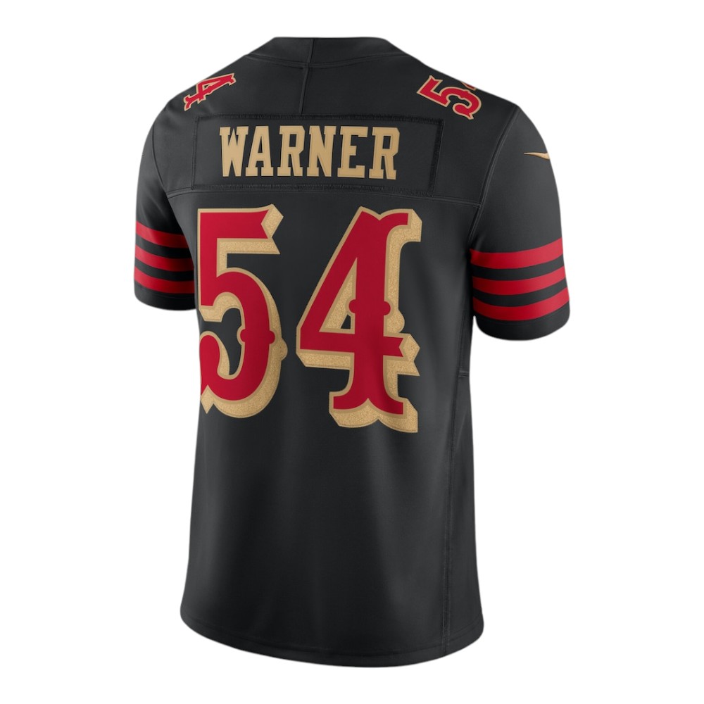 San Francisco 49ers Fred Warner Black Rivalries Collection Nike Stitched Limited Jersey