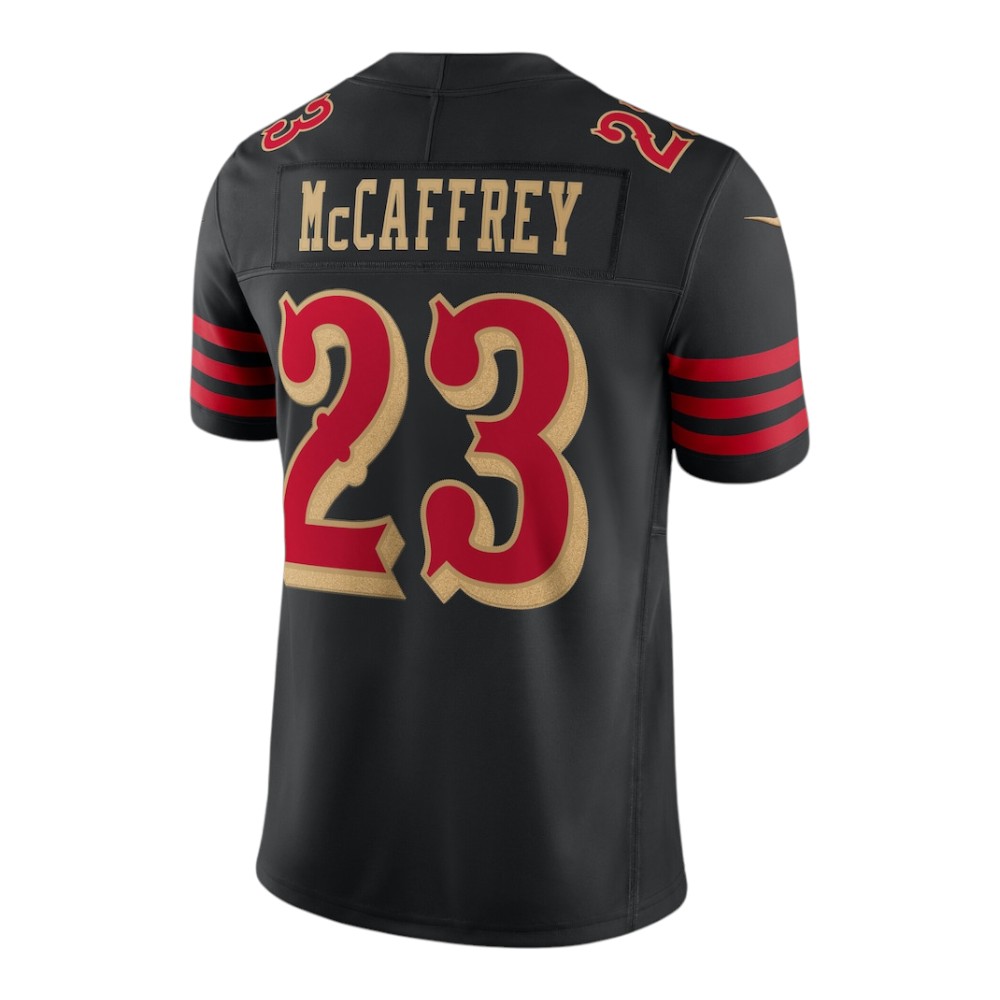 San Francisco 49ers Christian McCaffrey Black Rivalries Collection Nike Stitched Limited Jersey