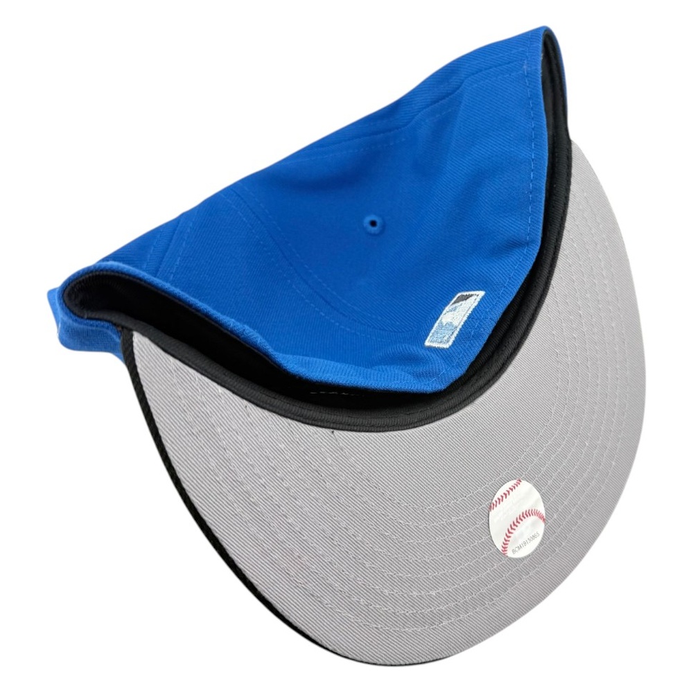 Los Angeles Dodgers Blue Azure 2Tone Back to Champs Circle Patch New Era 59FIFTY Fitted Hat