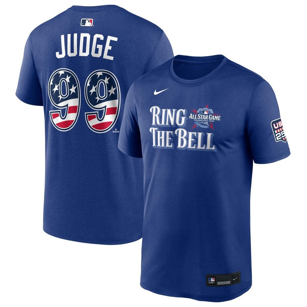 American League Aaron Judge 2026 All-Star Game Rush Blue Name & Number Nike T-Shirt