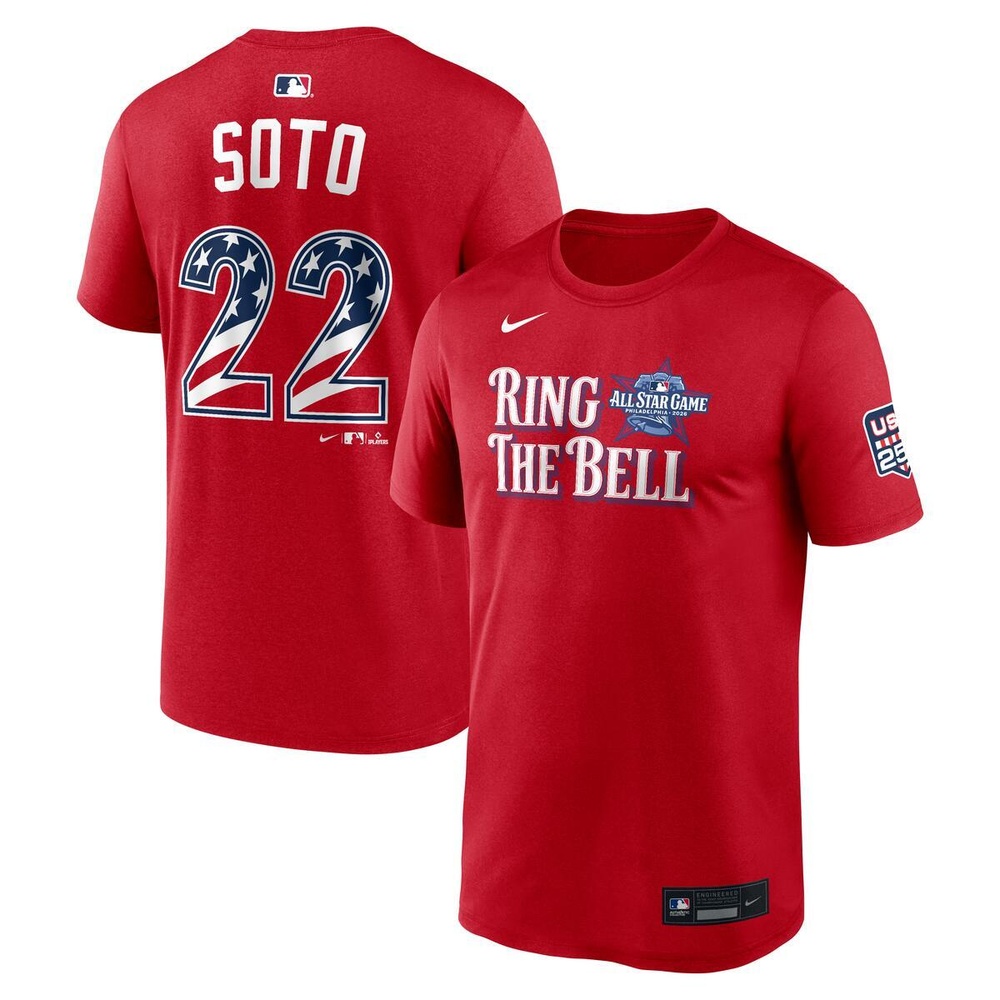 National League Juan Soto 2026 All-Star Game Sport Red Name & Number Nike T-Shirt