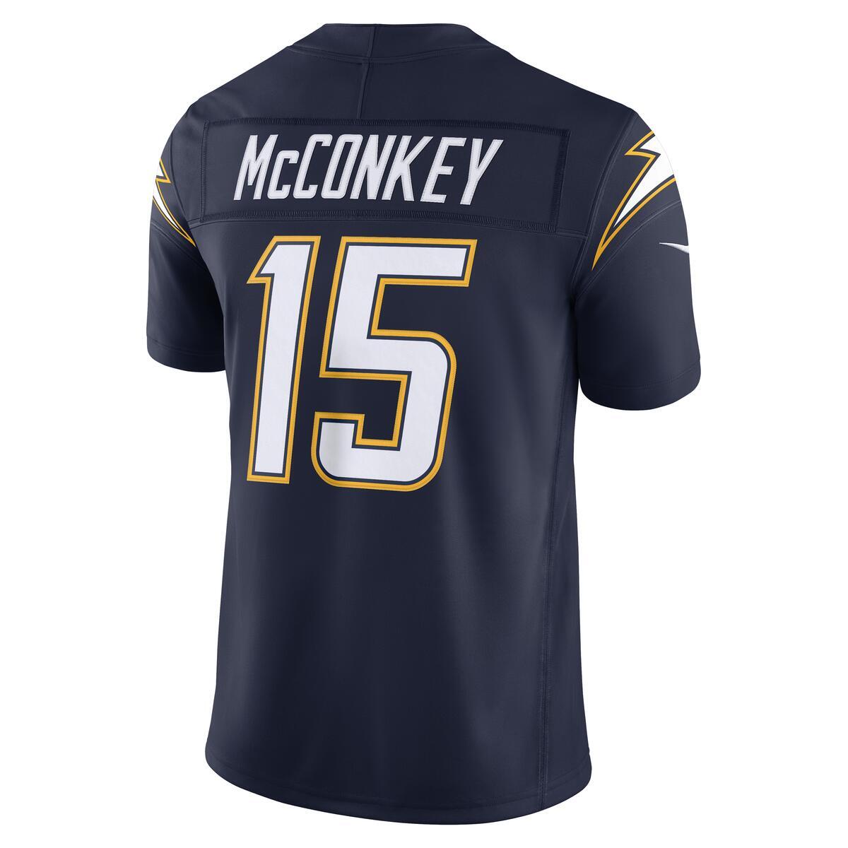 Los Angeles Chargers Ladd McConkey Navy Alternate Nike Vapor F.U.S.E Stitched Limited Jersey