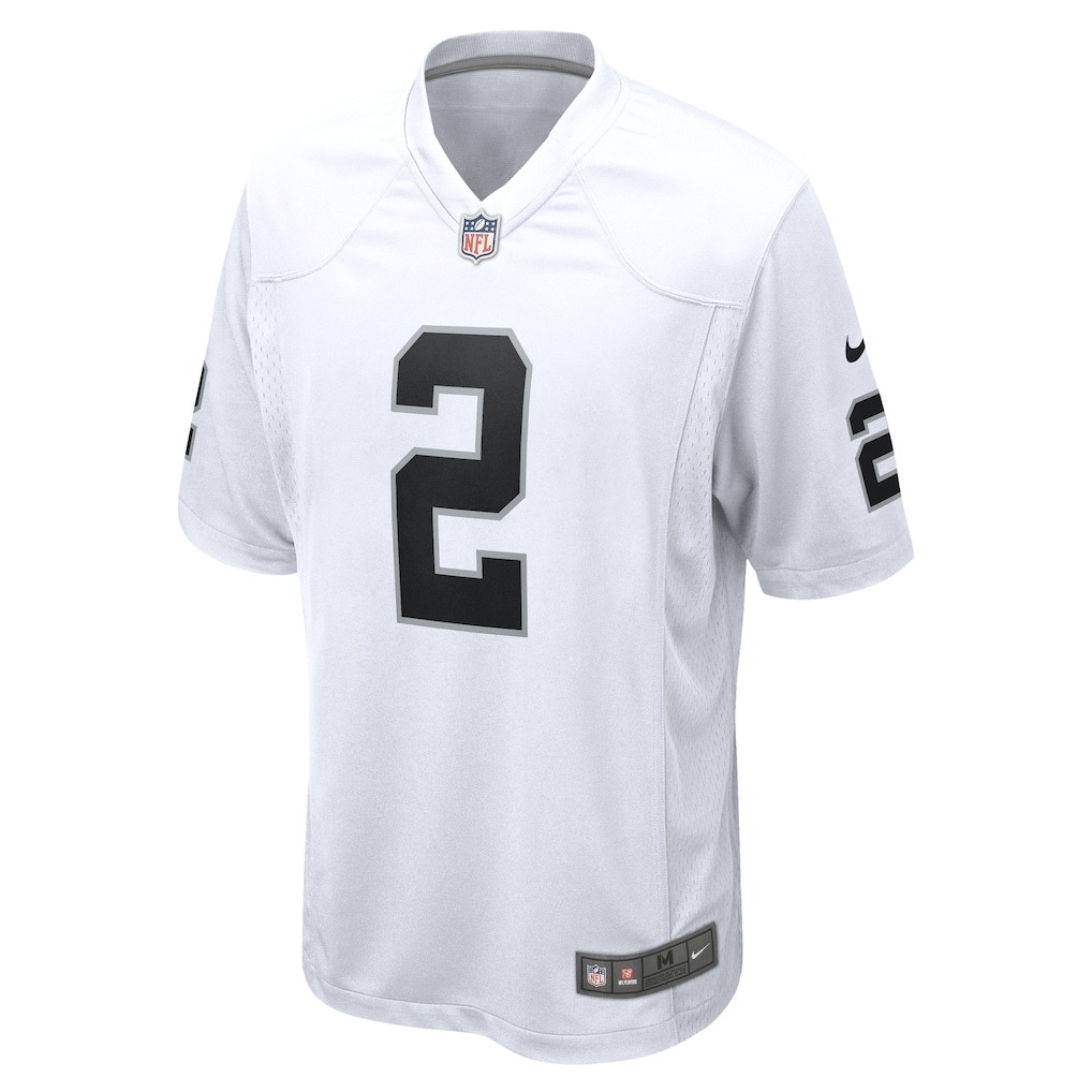 Las Vegas Raiders Ashton Jeanty White Away Nike Game Jersey