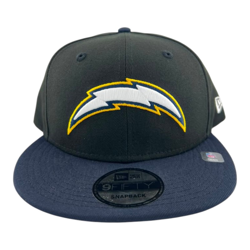Los Angeles Chargers Black and Navy GameDay New Era 9FIFTY Snapback Hat