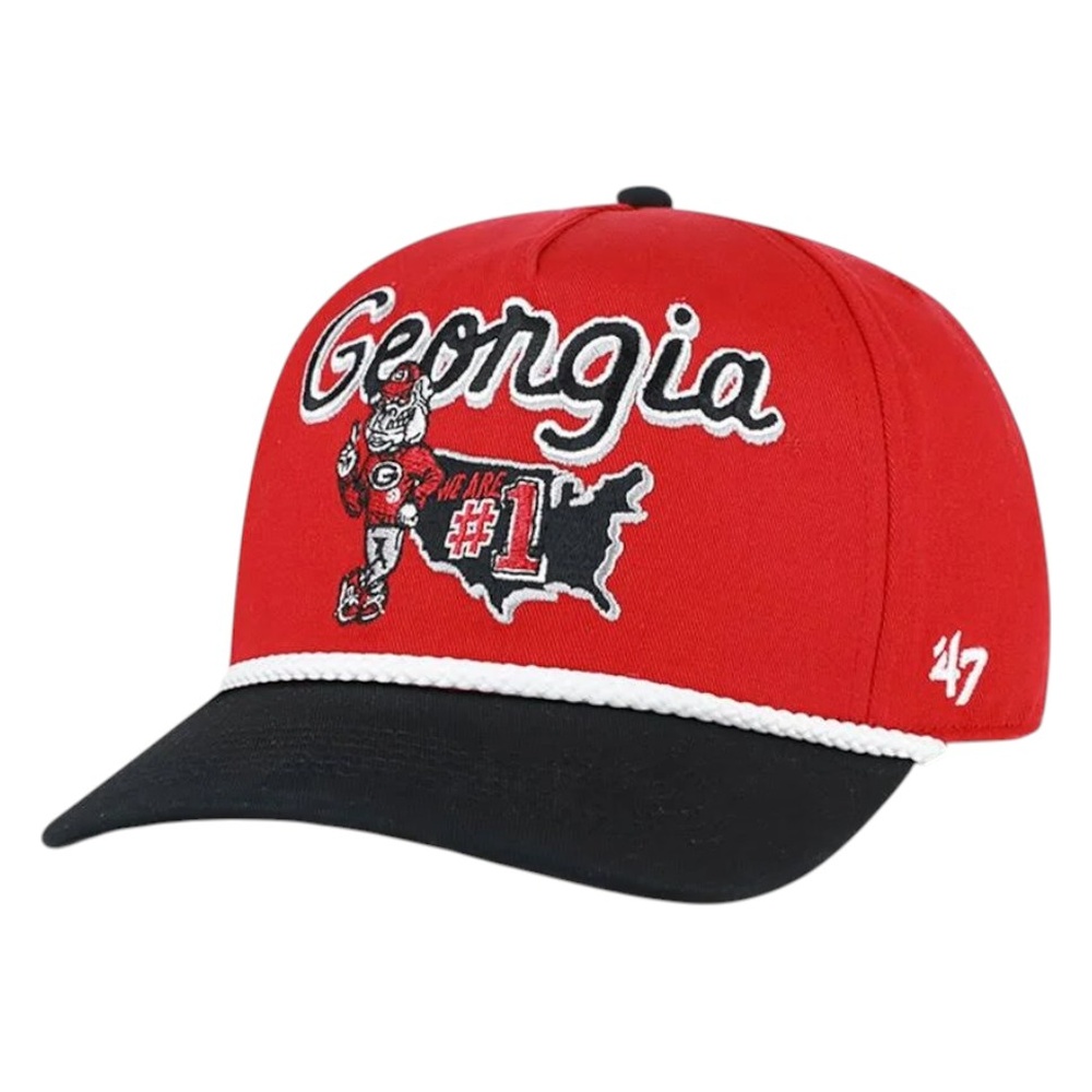 Georgia Bulldogs Red Mascot Mania '47 Hitch Snapback Hat