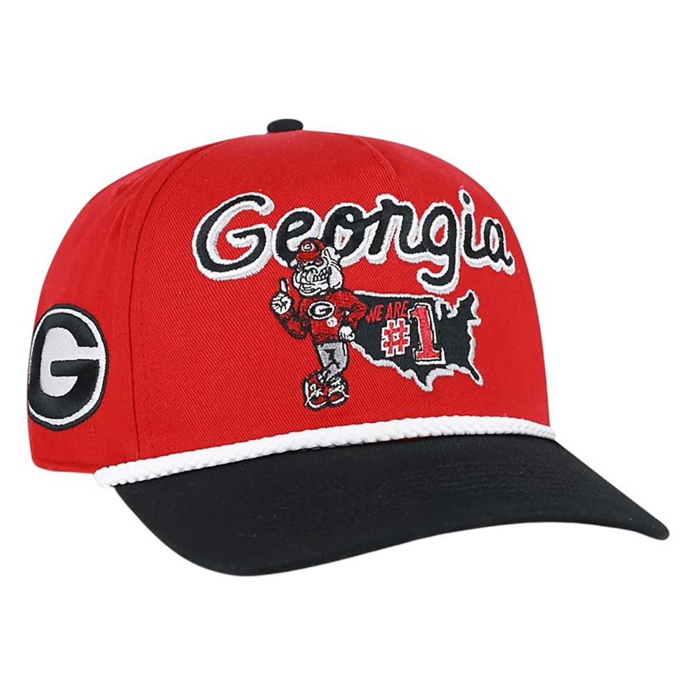 Georgia Bulldogs Red Mascot Mania '47 Hitch Snapback Hat