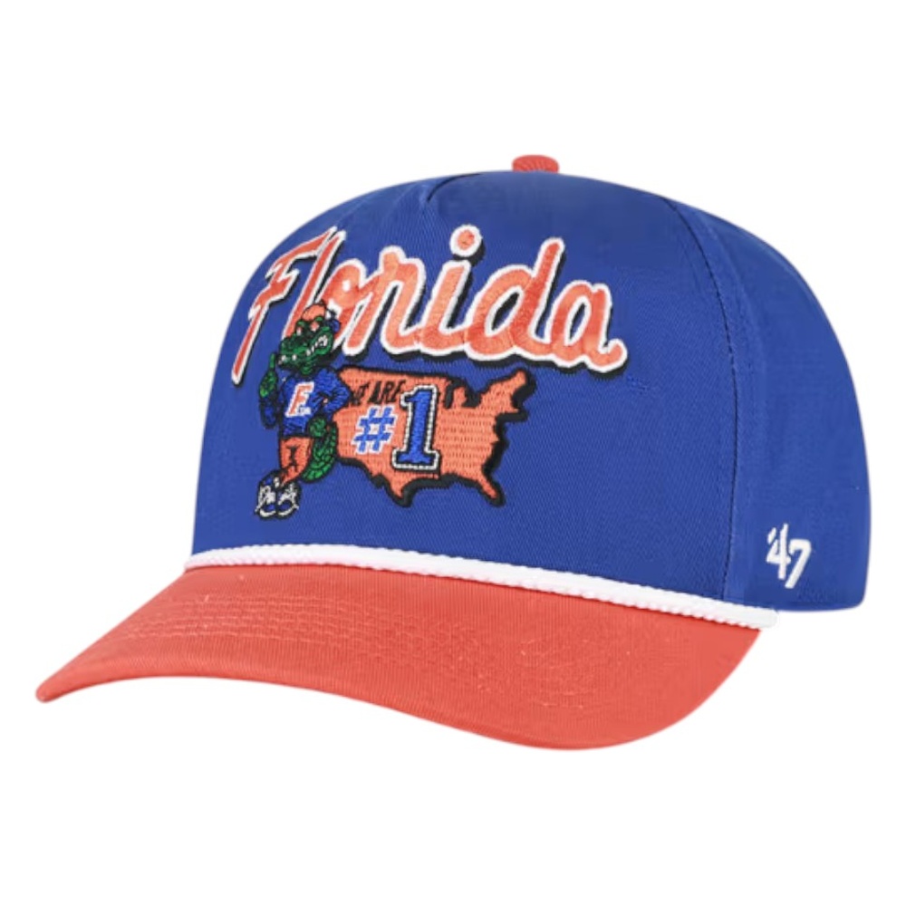 Florida Gators Royal Blue Mascot Mania '47 Hitch Snapback Hat