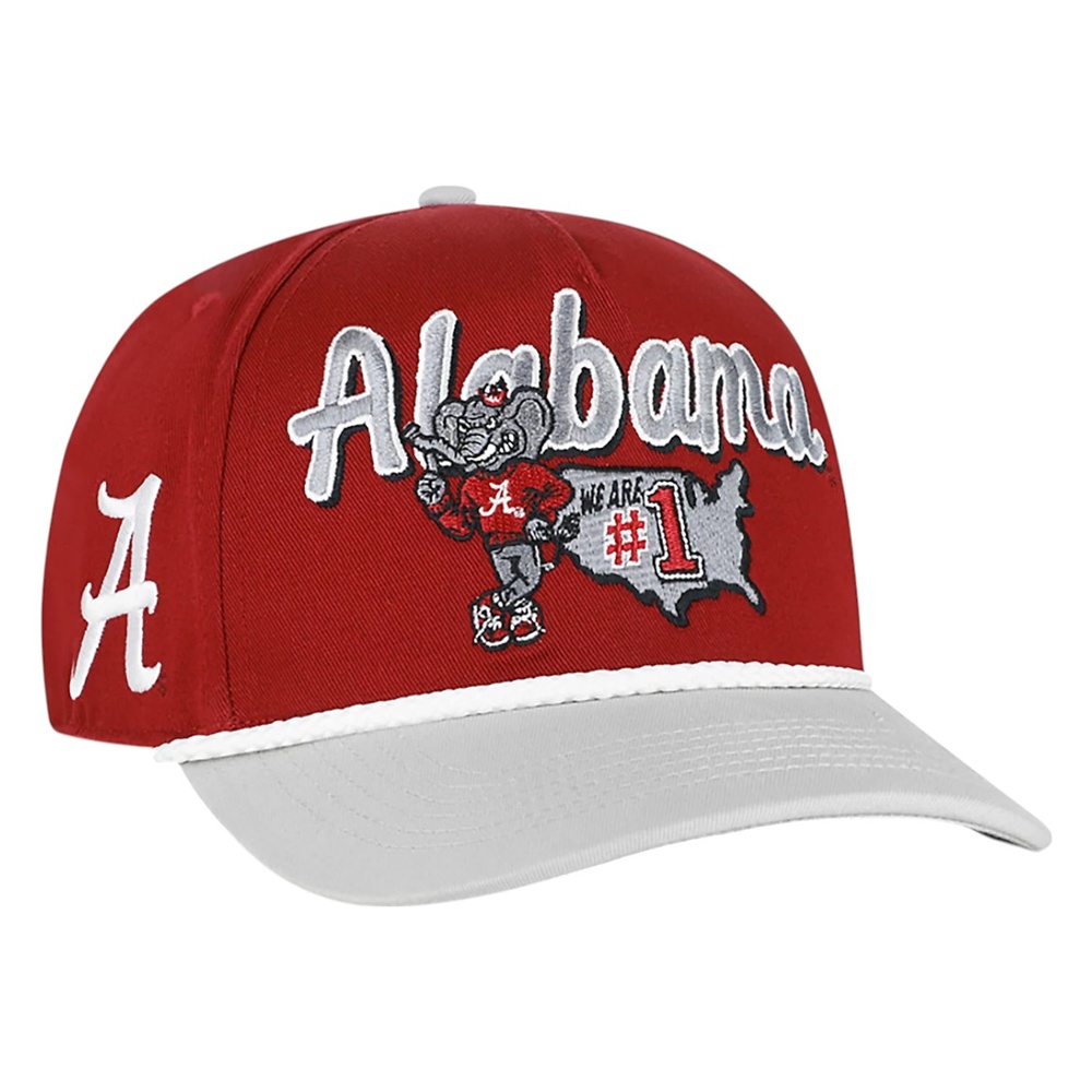 Alabama Crimson Tide Crimson Mascot Mania '47 Hitch Snapback Hat
