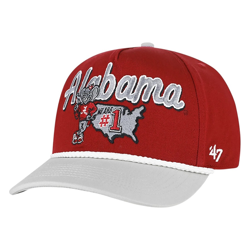 Alabama Crimson Tide Crimson Mascot Mania '47 Hitch Snapback Hat