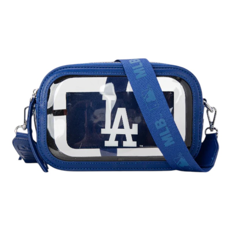 Los Angeles Dodgers Royal Blue and Clear Crossbody Bag