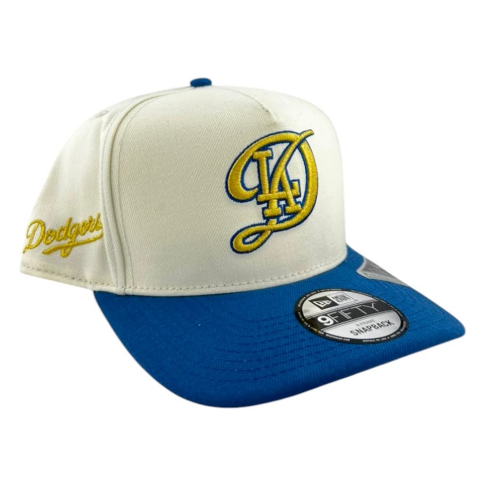 Los Angeles Dodgers Chrome and Blue City Connect Summer of Chrome New Era 9FIFTY A-Frame Hat
