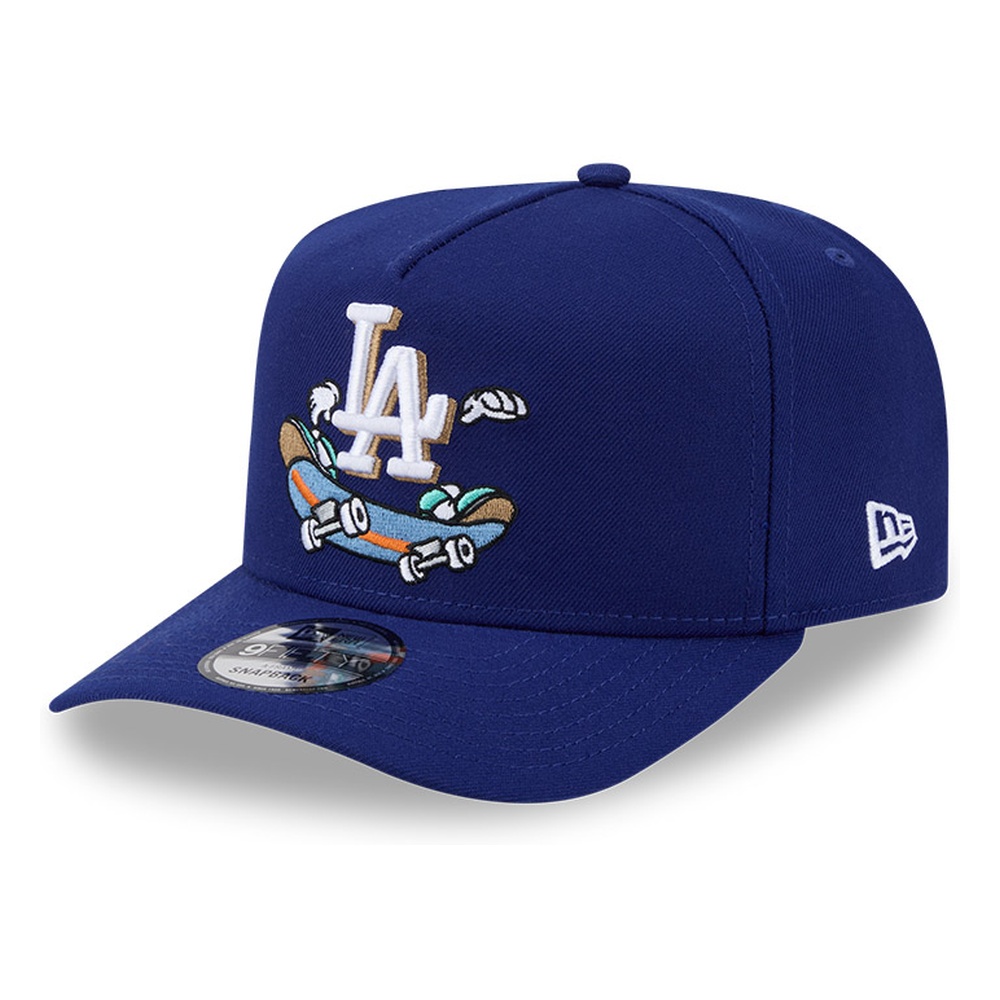 Los Angeles Dodgers Navy Cartoon New Era 9FIFTY A-Frame Snapback Hat