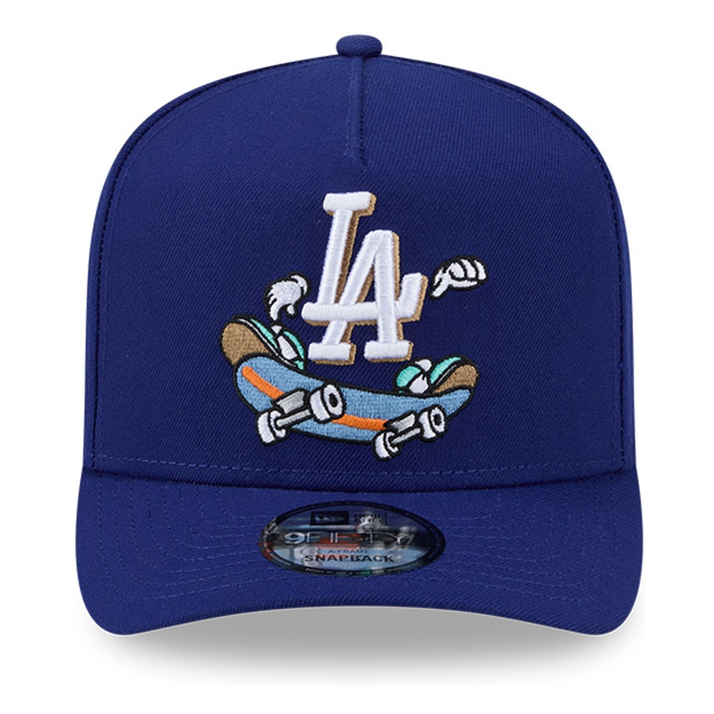 Los Angeles Dodgers Navy Cartoon New Era 9FIFTY A-Frame Snapback Hat