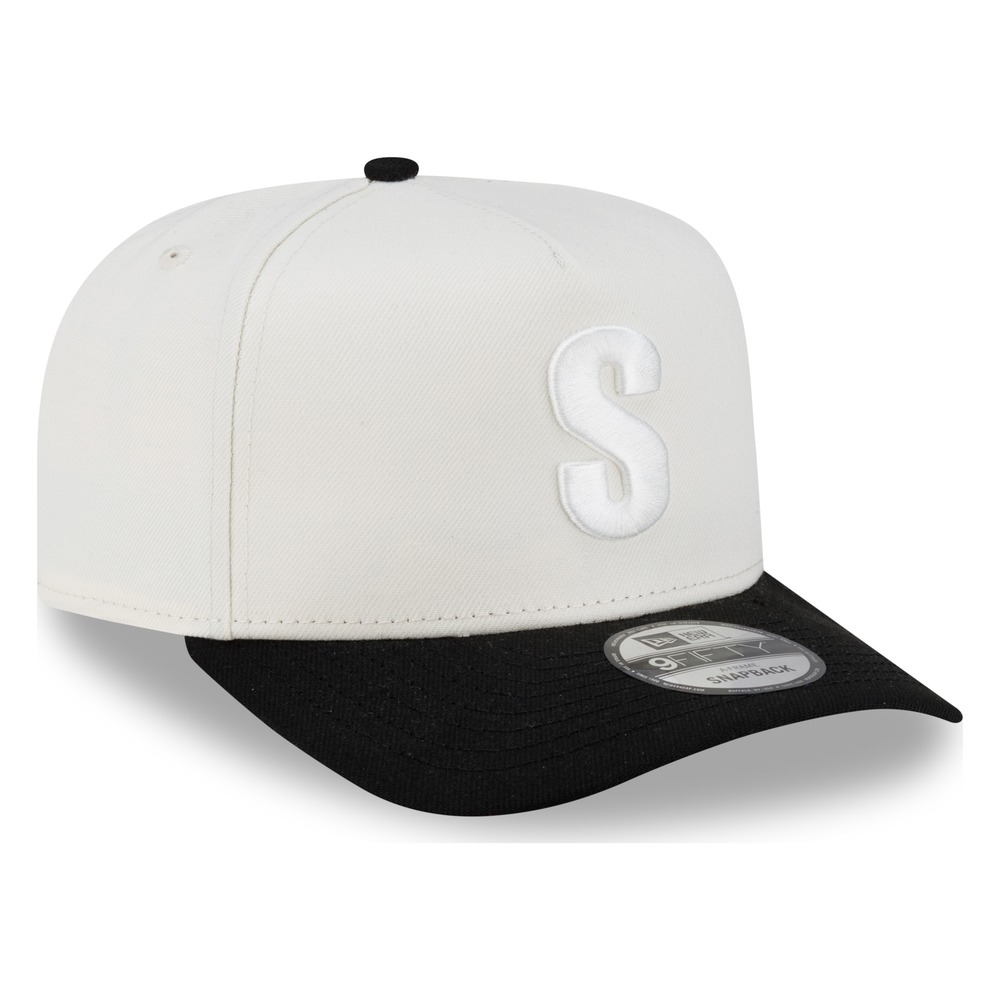 Seattle Mariners Chrome and Black New Era 9FIFTY A-Frame Snapback Hat